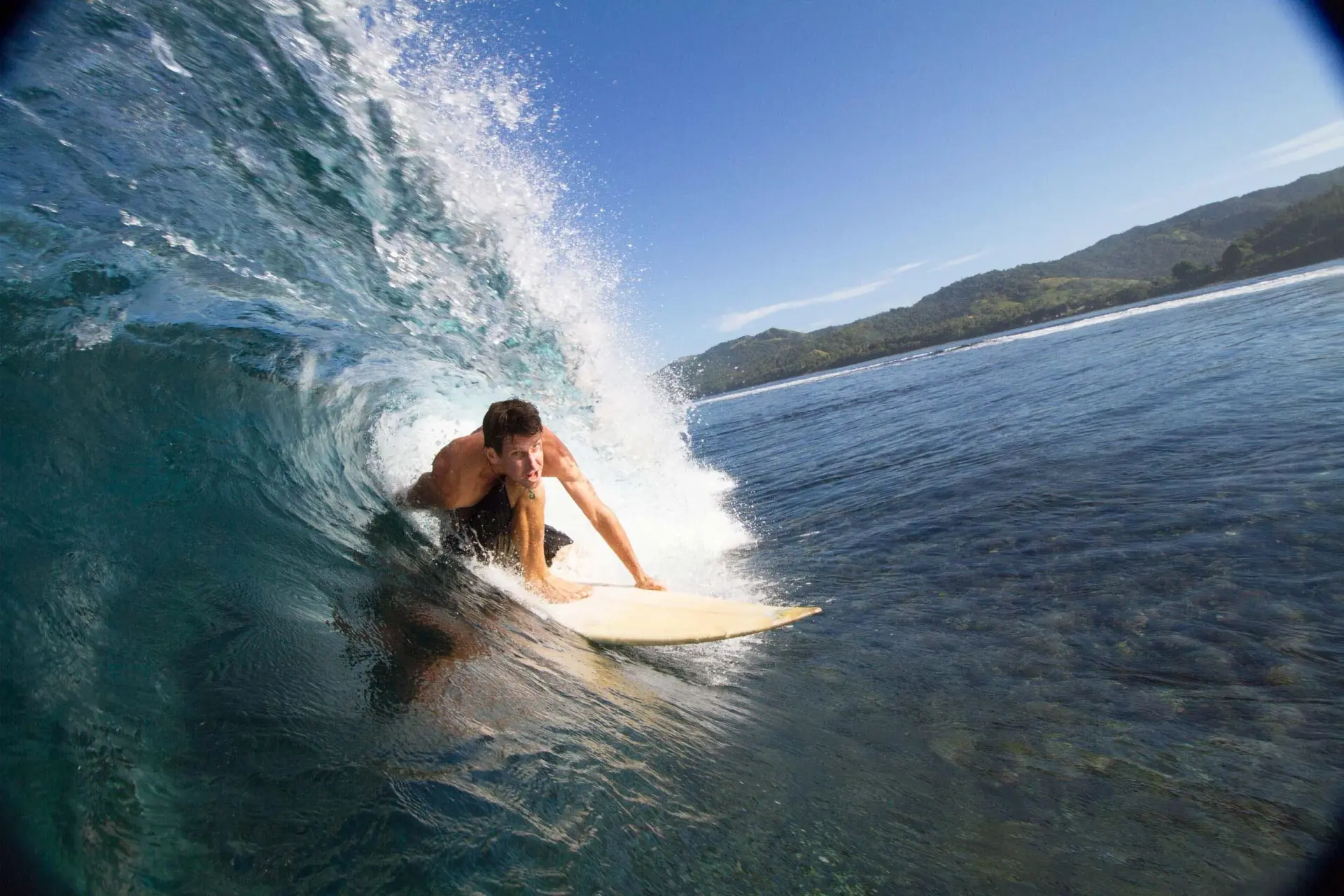 Surfing in Fiji