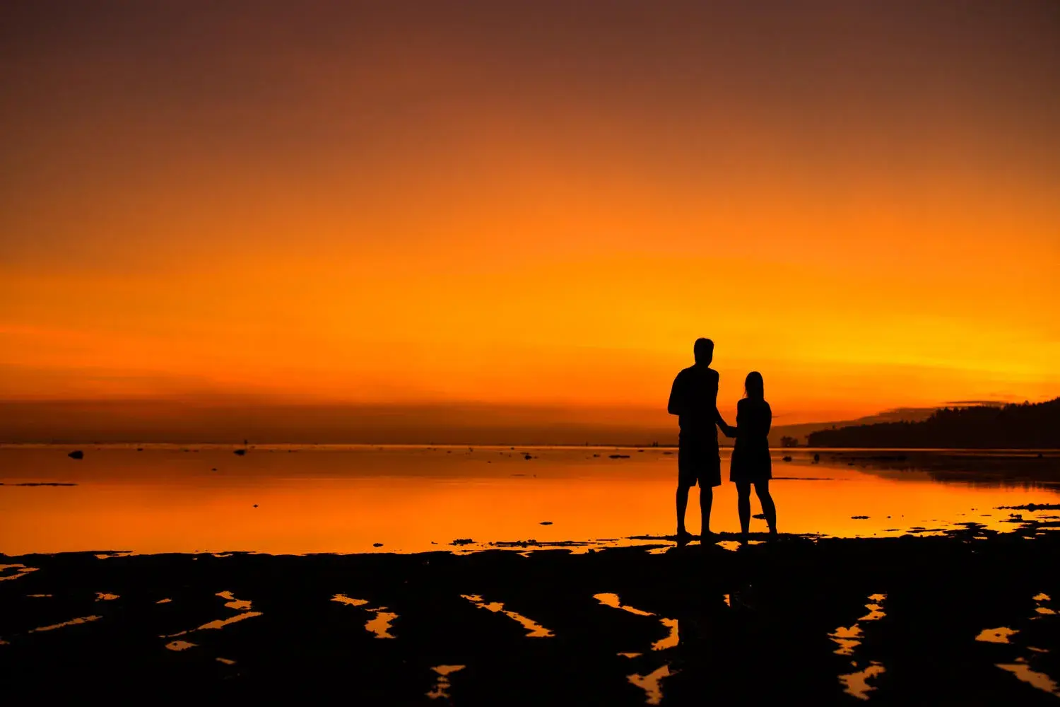 Couple at sunset